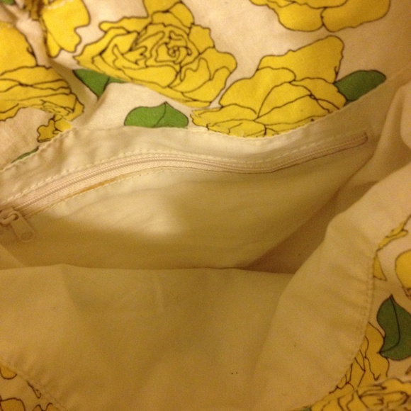 Yellow flower cotton bag - Picture 2 of 5